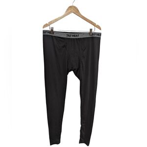 32 Degrees Heat Men's Black Thermal Baselayer Pants Long Underwear Size XL